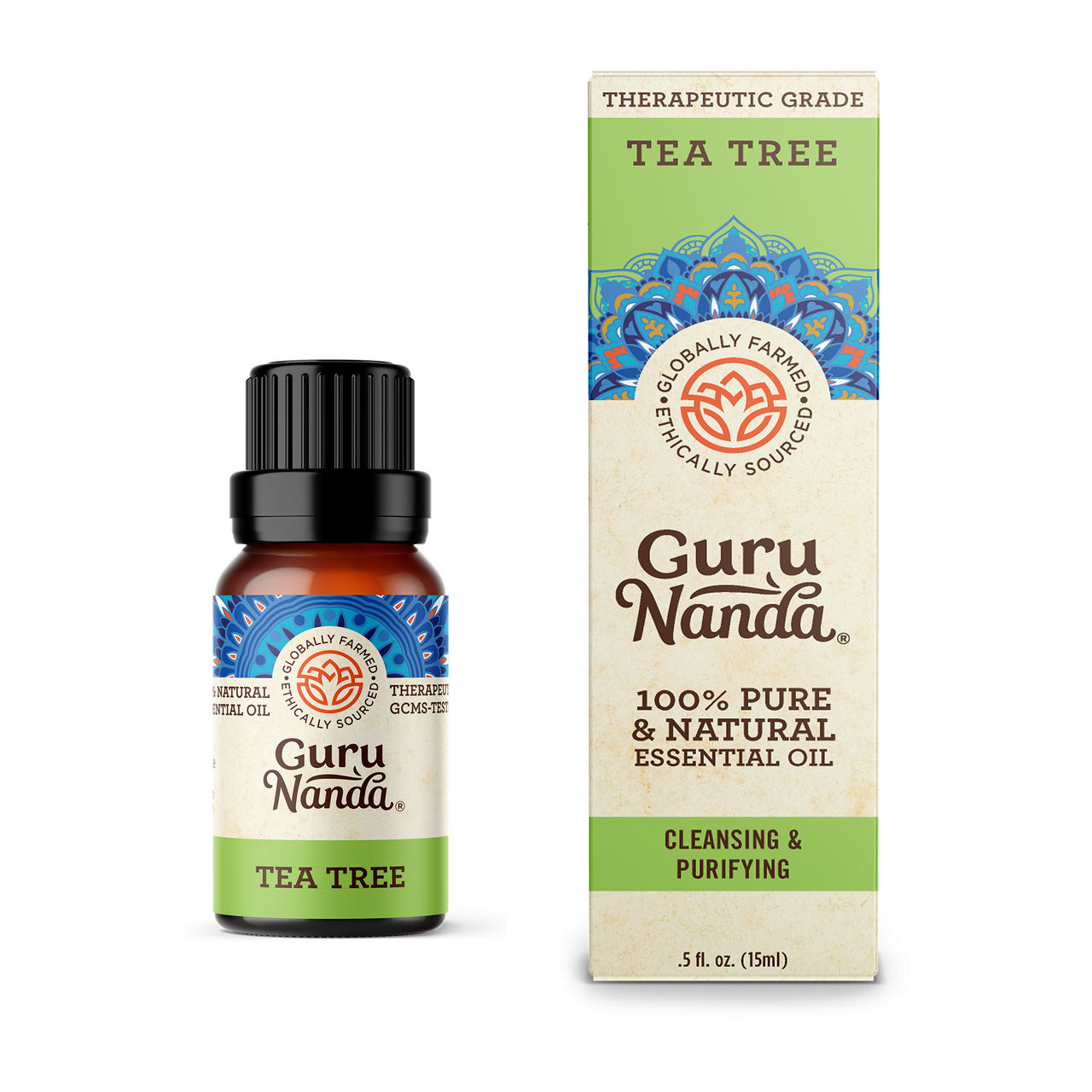 Guru Nanda 2-Pack 15ml Tea Tree Essential Oil White