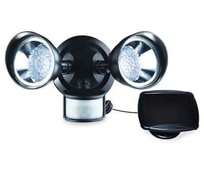 Black LED Solar Motion Security Light