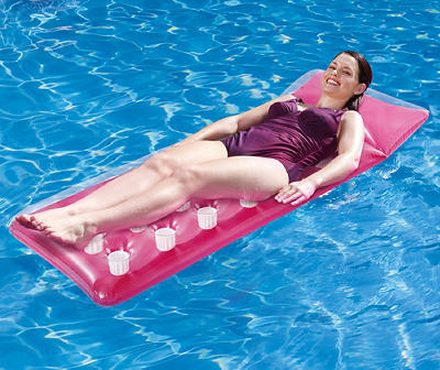 Pink & Blue Inflatable Pool Lounger Floats, 2-Pack