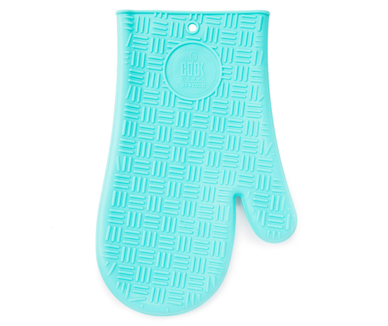 Celebrate It Silicone Oven Mitt - Turquoise - 13 x 7.2 x 1 in