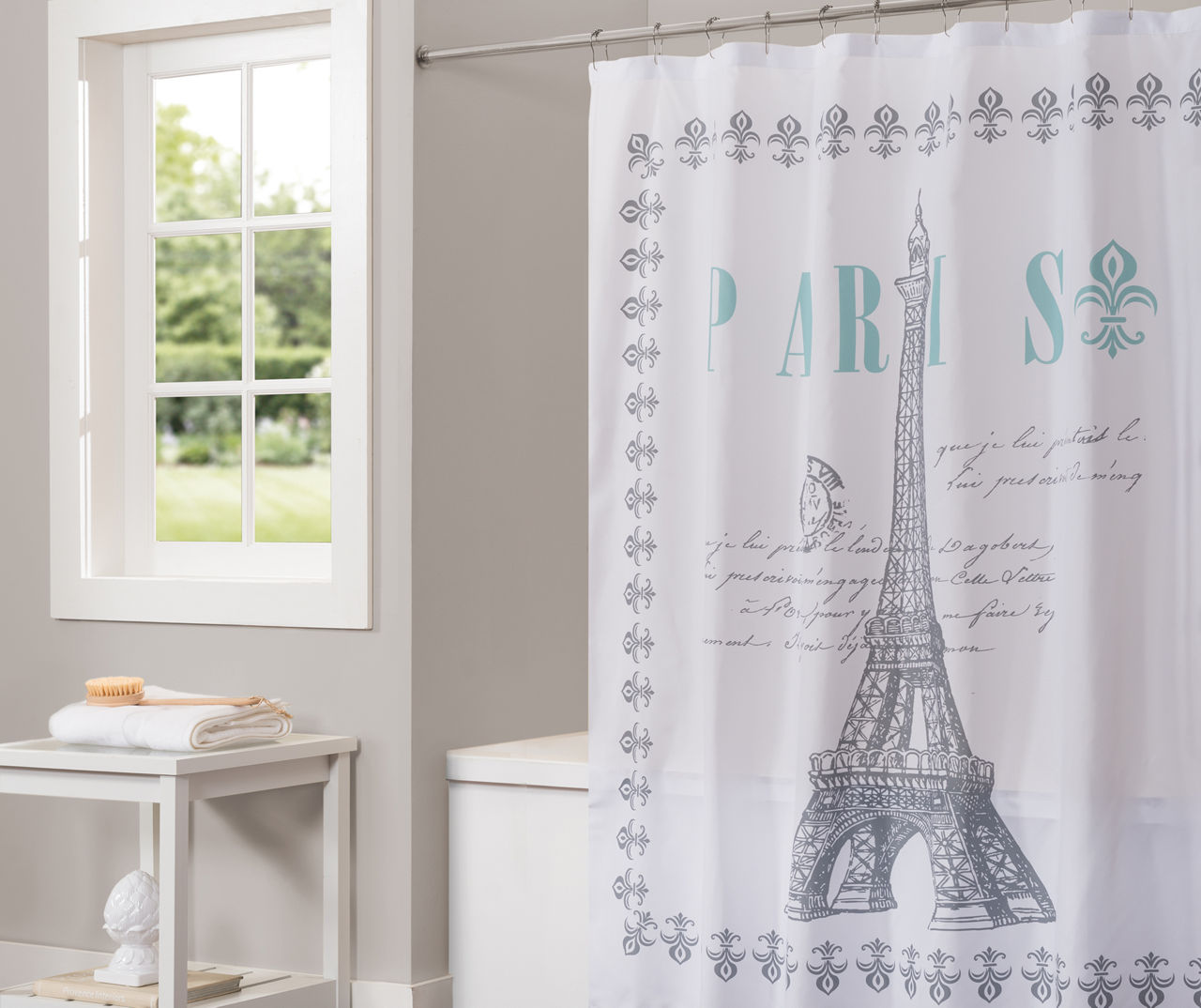 Living Colors Paris Eiffel Tower Shower Curtain Big Lots