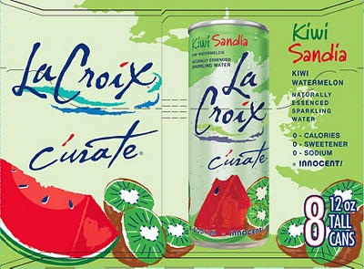 Curate Kiwi Watermelon Sparkling Water, 8-Pack