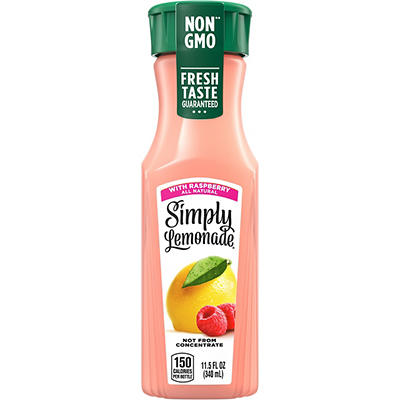 Simply Lemonade with Raspberry, All Natural Non-GMO, 11.5 fl oz