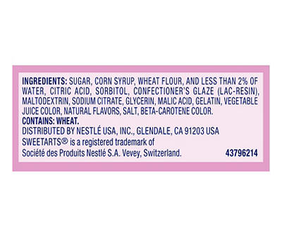 SWEETARTS ROPES Cherry Punch Candy 3 oz. Pack