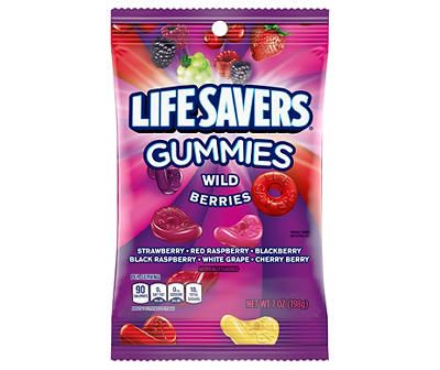 Life Savers Wild Berries Gummy Candy, 7 Oz.
