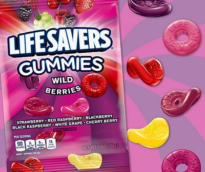 Life Savers Wild Berries Gummy Candy, 7 Oz.