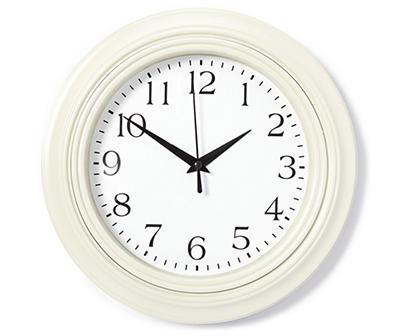 Cream Monterey Wall Clock, (10")