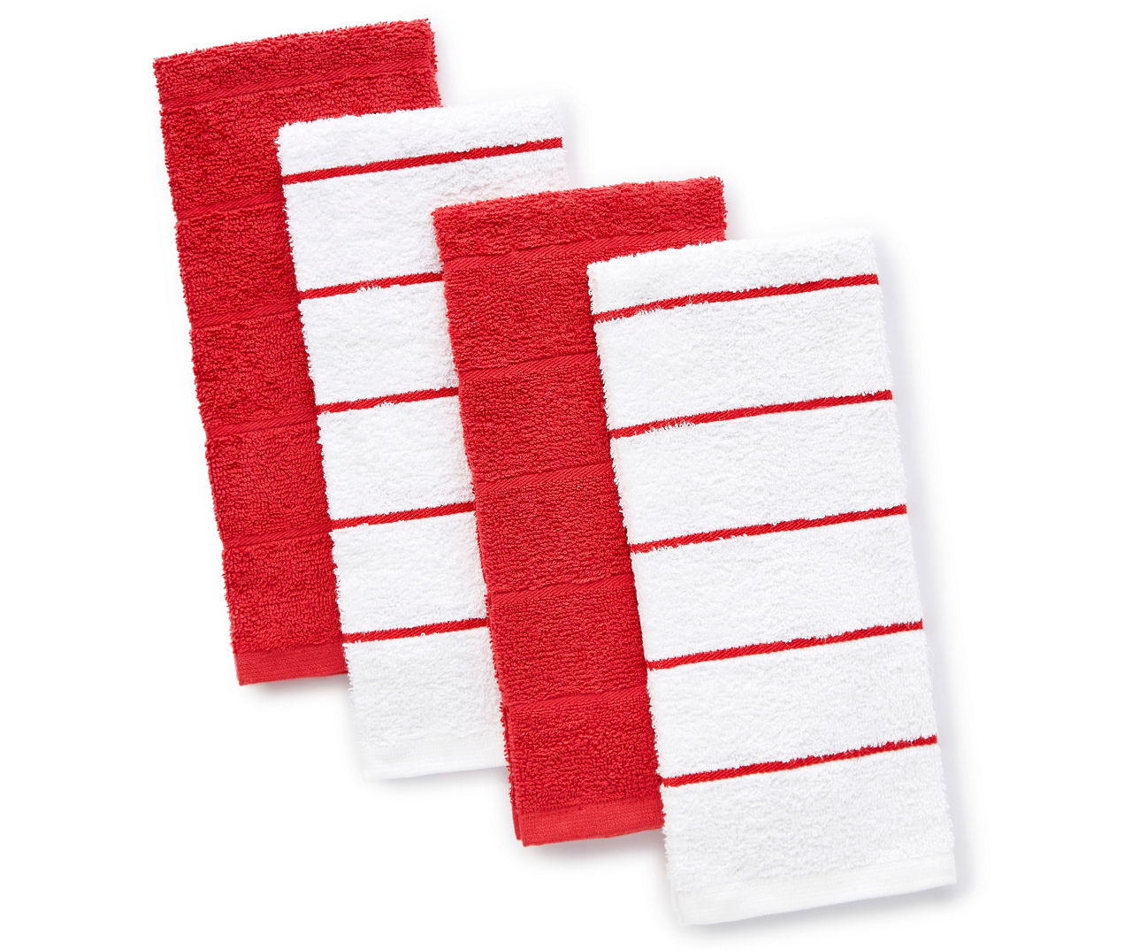 Red Dish Towels, 4-Pack