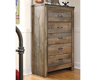RUSTIC FIVE DRAWER CHEST
