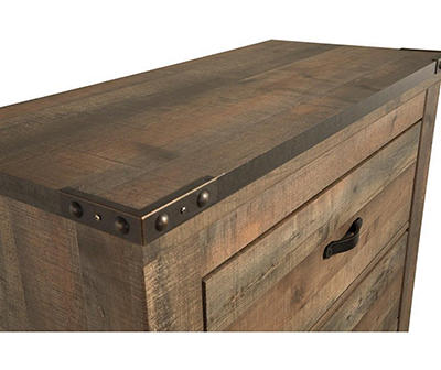RUSTIC FIVE DRAWER CHEST
