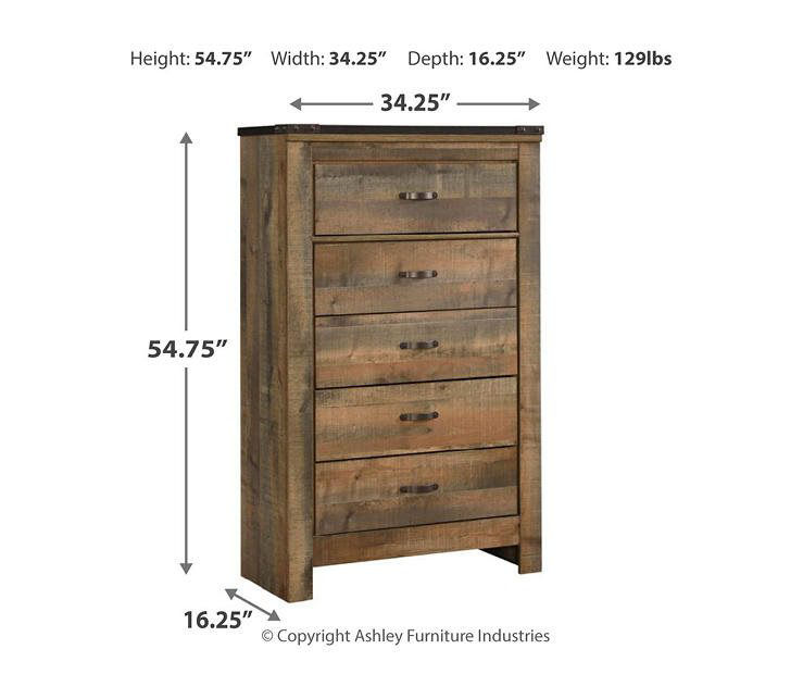 Signature Design By Ashley Rustic 5 Drawer Chest Big Lots