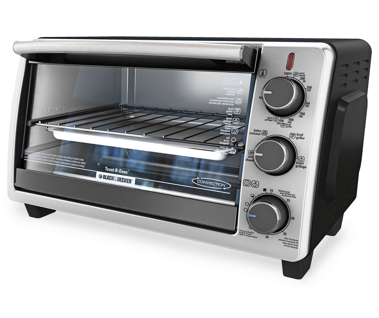 4-Slice Gray Toaster Oven