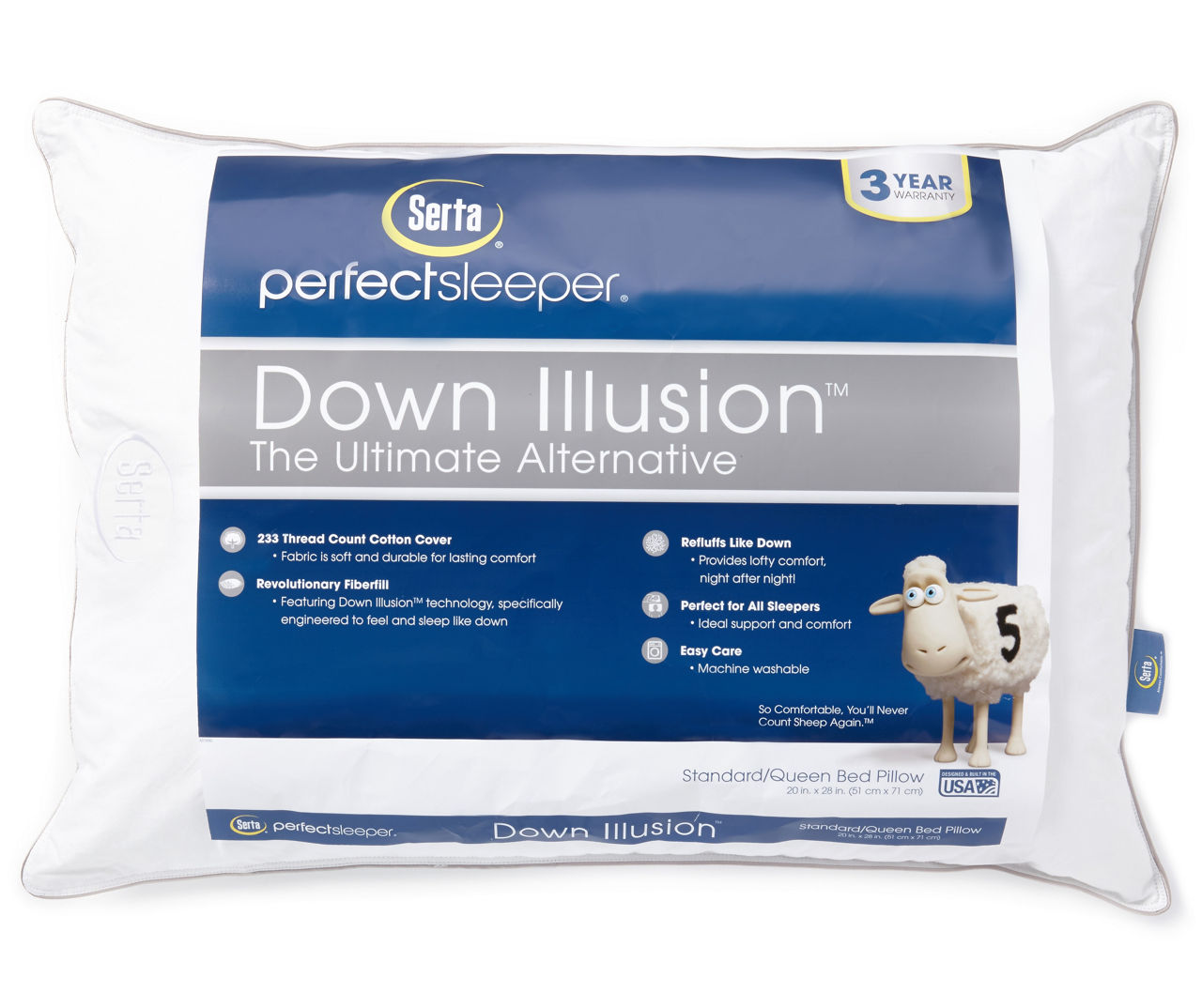 Serta down shop illusion 1000 pillow