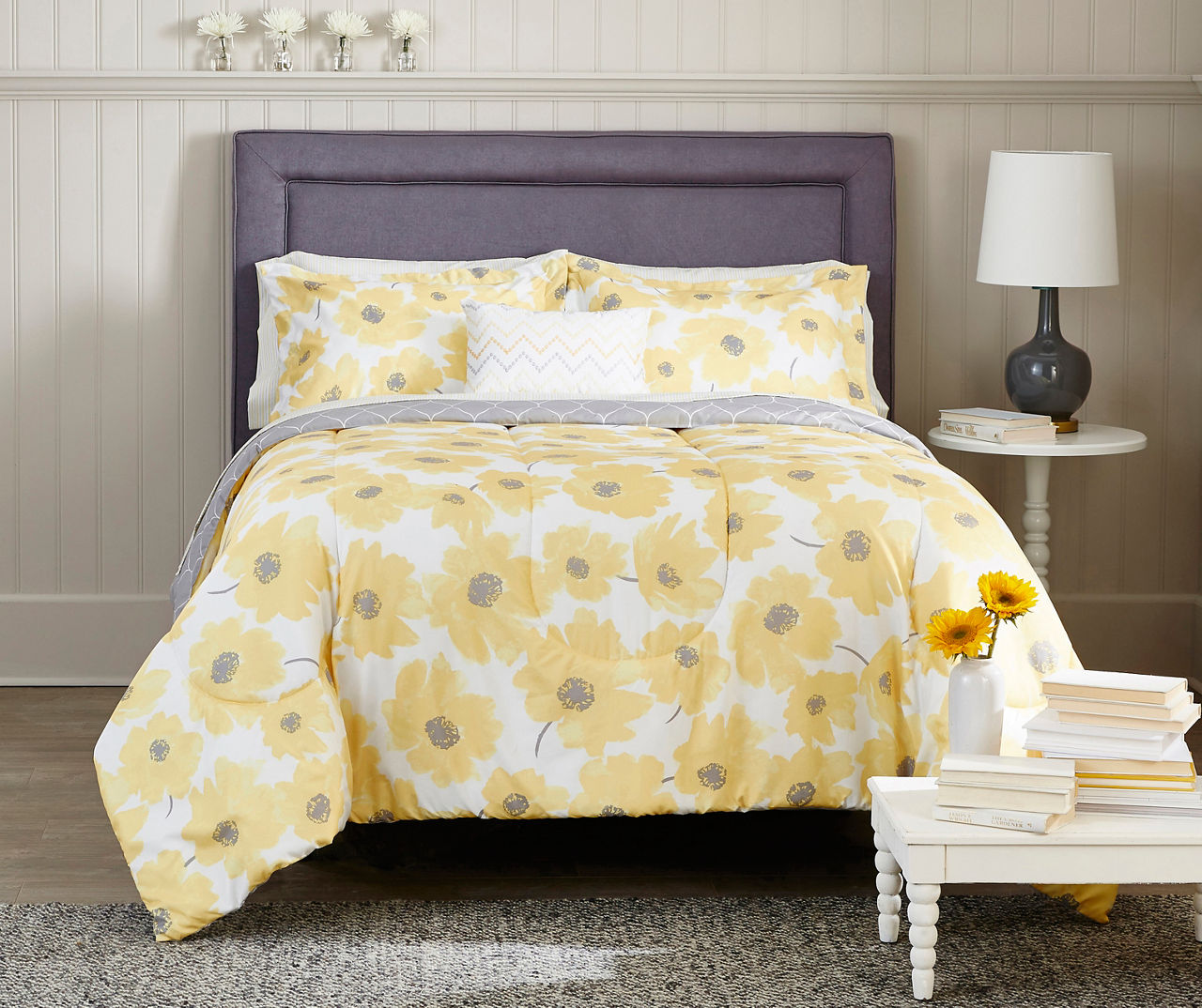 Yellow and Gray Bedding That Will Make Your Bedroom Pop