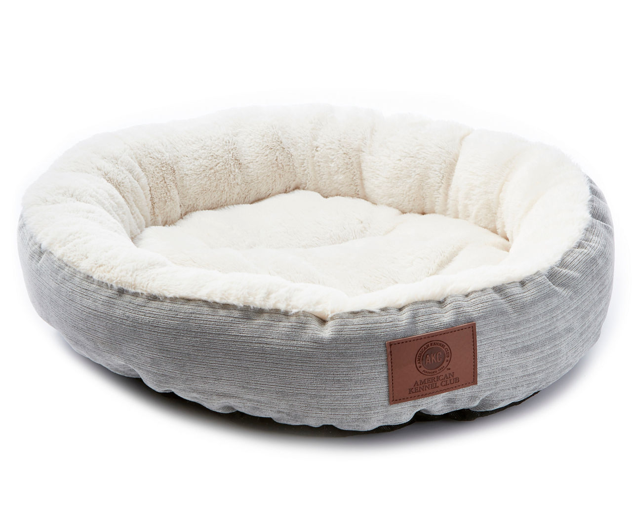 AKC Diamond Orthopedic Crate Mat Pet Bed Gray