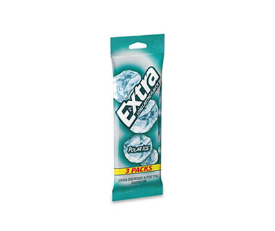 EXTRA Polar Ice Sugarfree Gum, multipack (3 packs total)