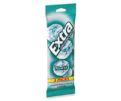 EXTRA Polar Ice Sugarfree Gum, multipack (3 packs total)