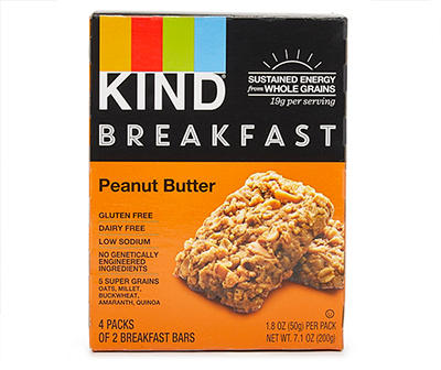 Peanut Butter Breakfast Bars, 4-Pack