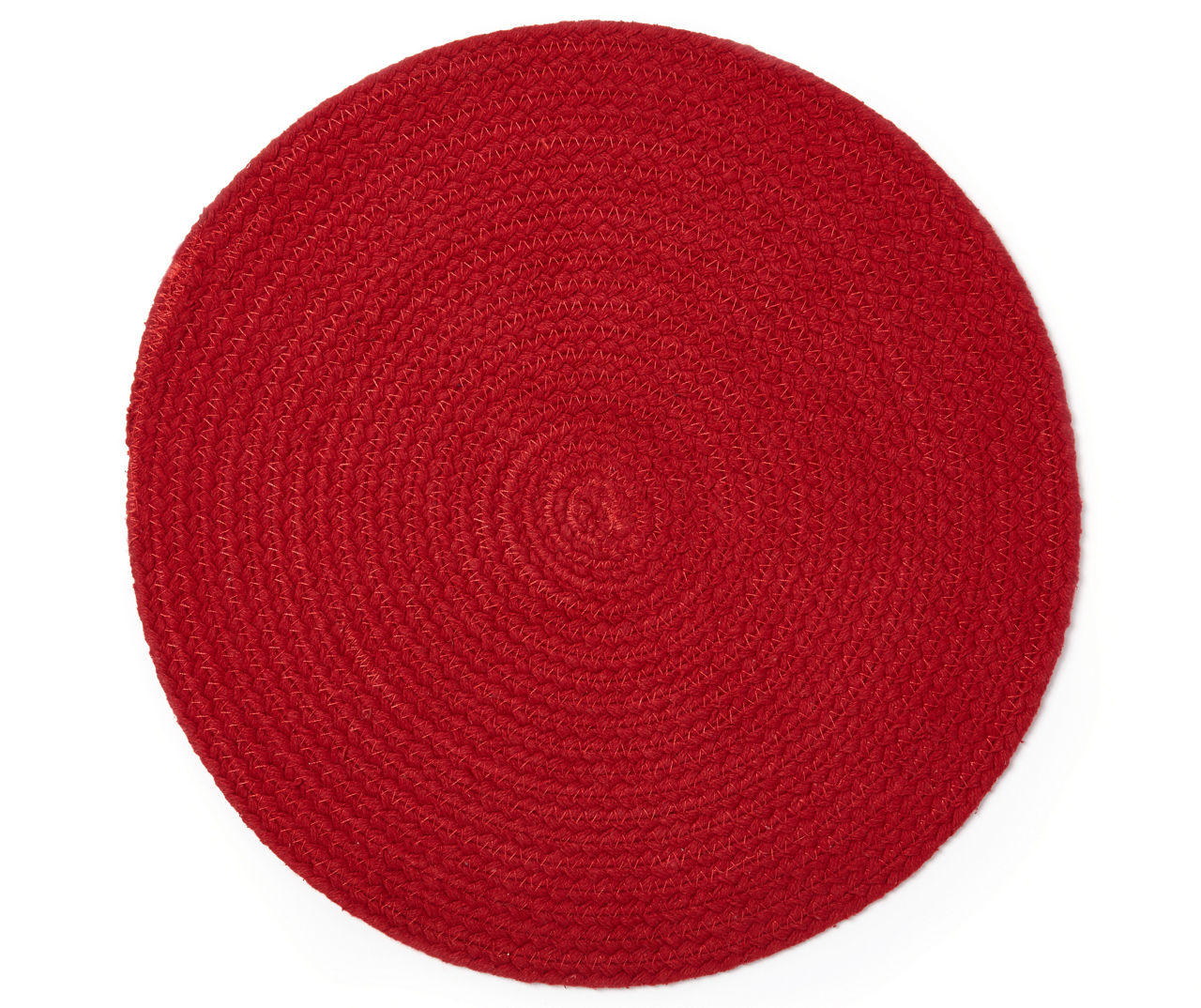 Red Braided Round Placemat