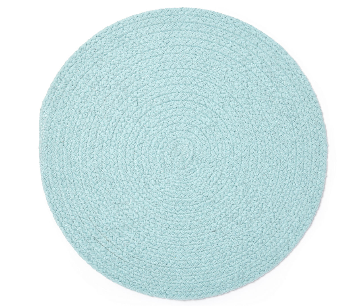 Mineral Blue Braided Round Placemat