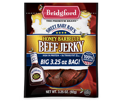 Sweet Baby Ray's Honey Barbecue Beef Jerky, 3.25 oz