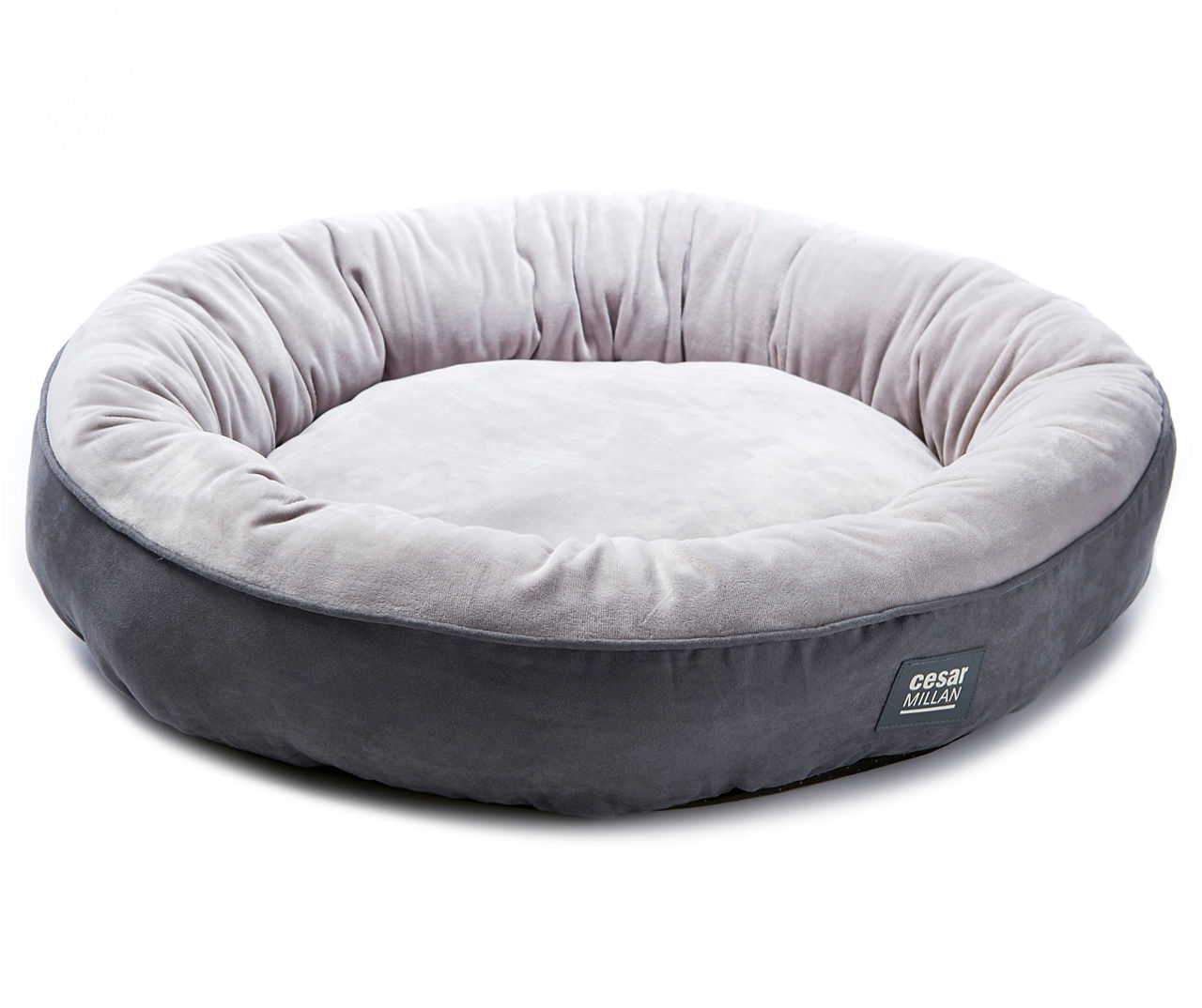 Cesar Millan Noble Gray Round Pet Bed 30 x 30