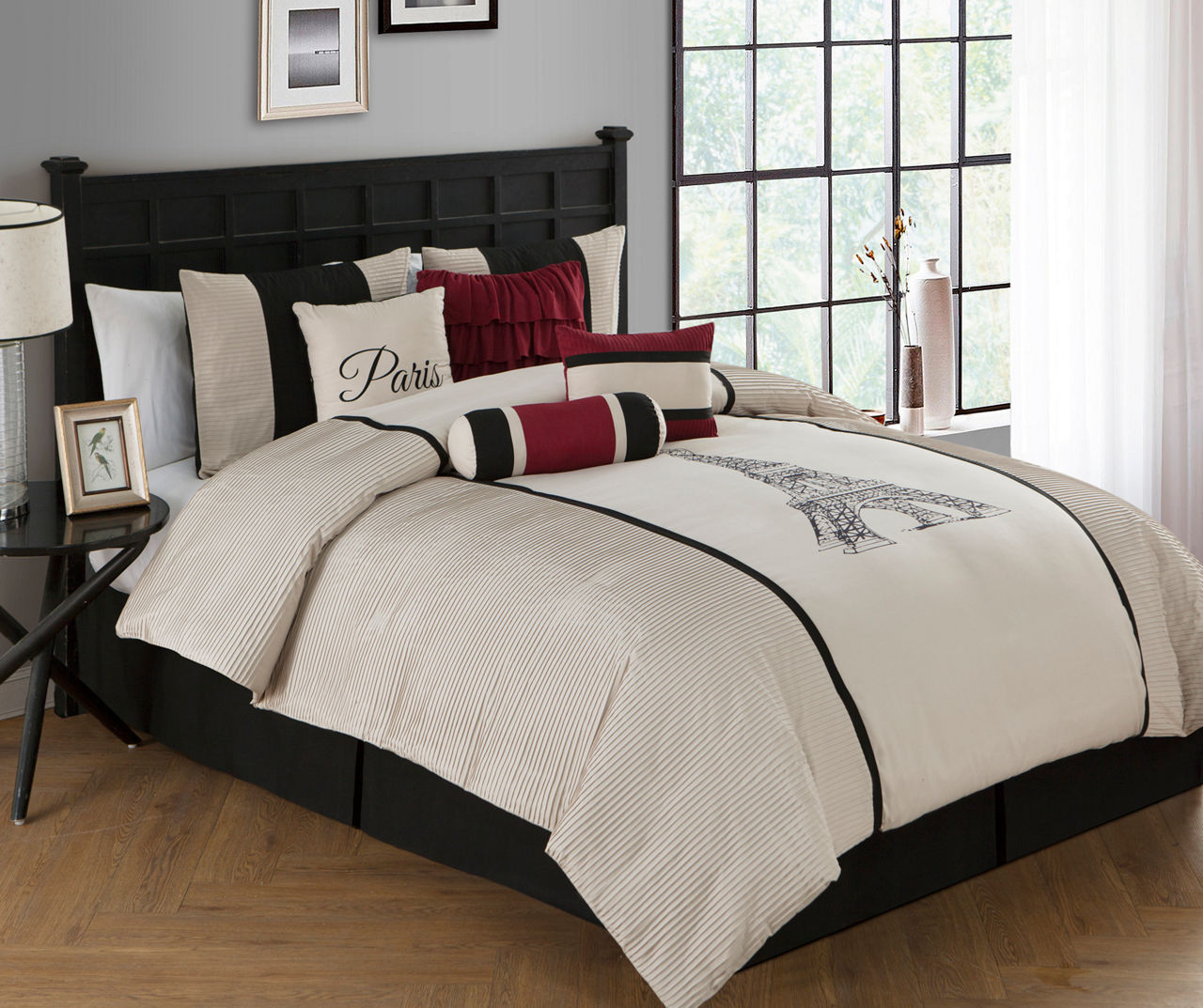 Aprima Tradewinds Black 7-Piece King Comforter Set