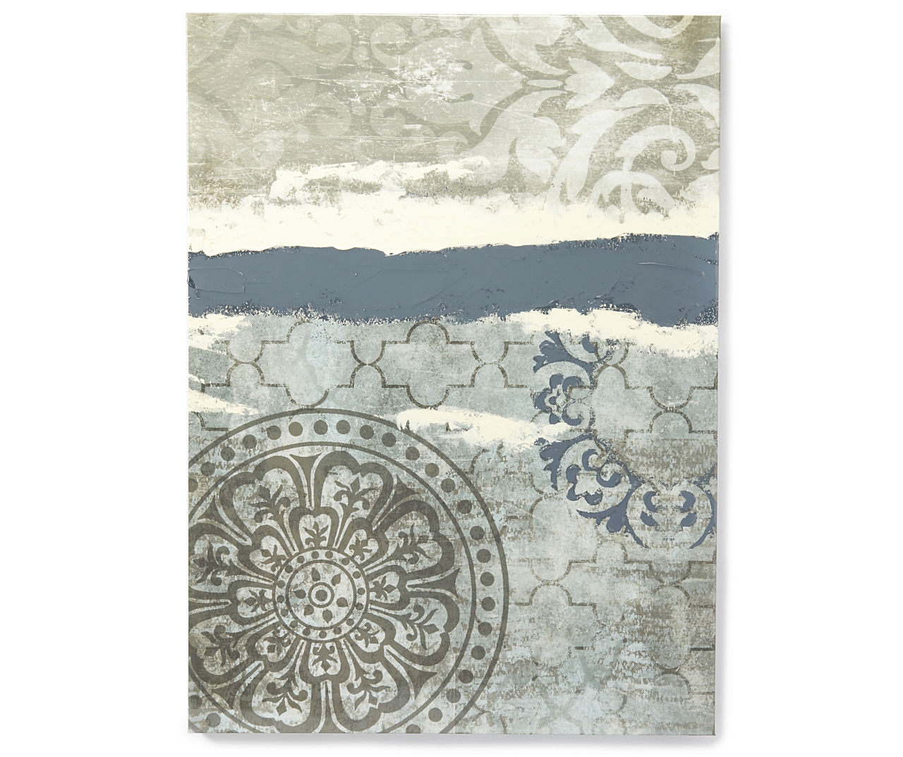 Blue Lacquer Canvas Art, (28" x 38")