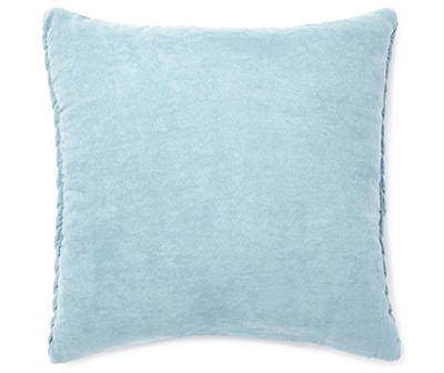 Mineral Blue Braided Throw Pillow