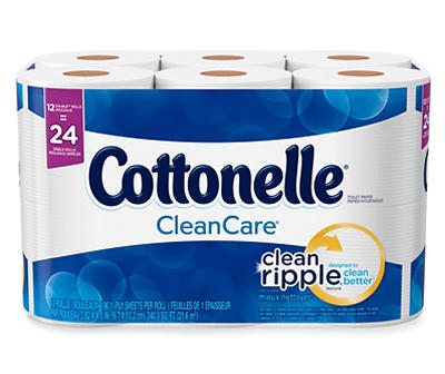 Cottonelle CleanCare Double Roll Toilet Paper, Bath Tissue