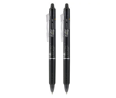 Pilot Black FriXion Erasable Gel Pens, 2-Pack