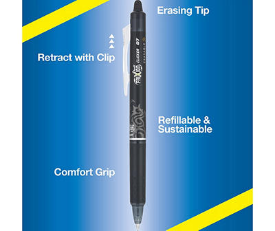 Pilot Black FriXion Erasable Gel Pens, 2-Pack