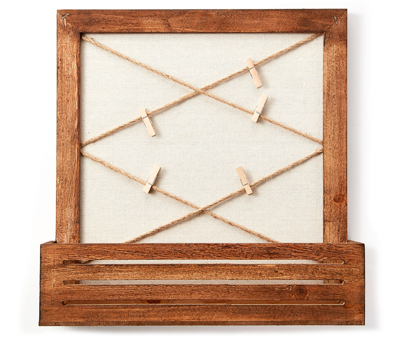 Burlap Memo Board with Shelf Big Lots