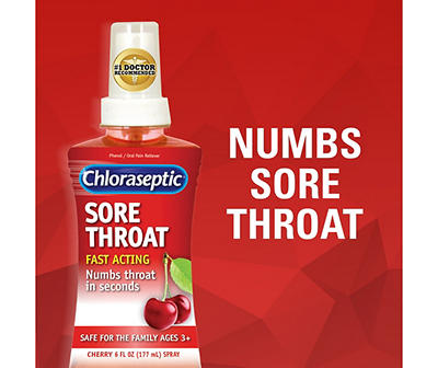Cherry Sore Throat Spray, 6 Oz.
