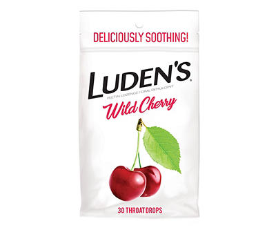 Wild Cherry Deliciously Soothing Throat Drops, 30-Count