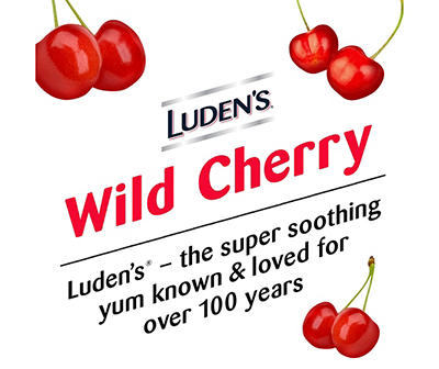 Wild Cherry Deliciously Soothing Throat Drops, 30-Count