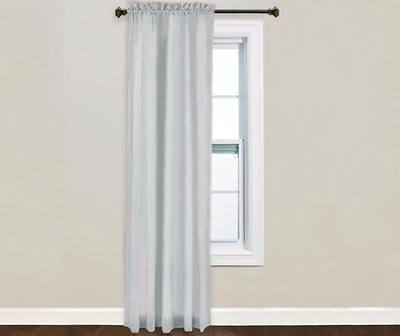 Victoria Charcoal Sheer Curtain Panel, (84