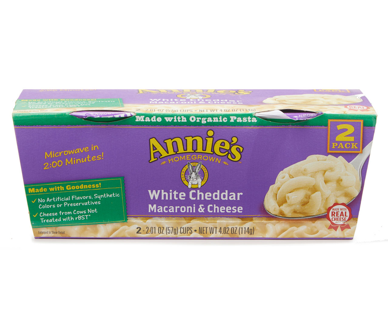 Annie's Homegrown Microwavable White Cheddar Macaroni & Cheese