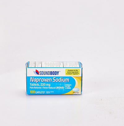 Naproxen Sodium 220 Mg. Pain Reliever & Fever Reducer Caplets, 100-Count