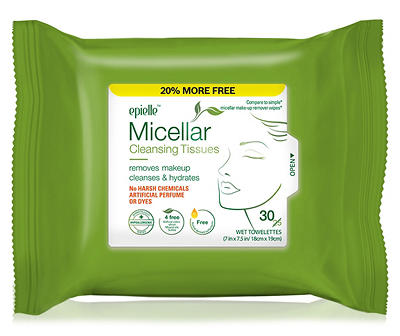 Micellar Cleansing Tissues, 30 Count