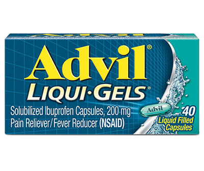 Advil Liqui Gels Liquid Filled Capsules 200 mg Ibuprofen 40 ea