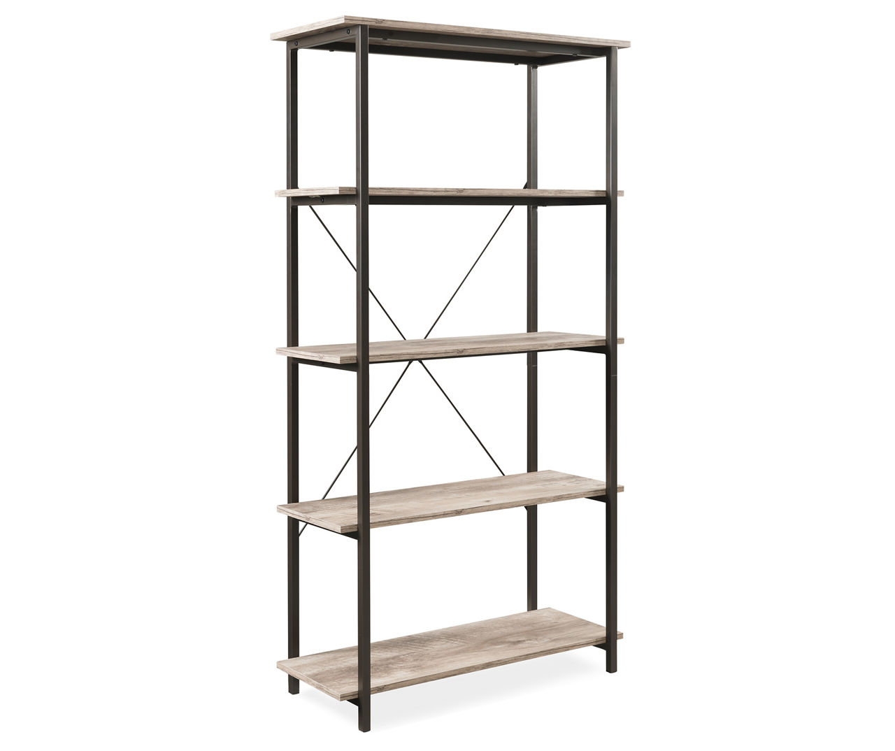 Real Living Farmhouse 5-Tier Bookshelf