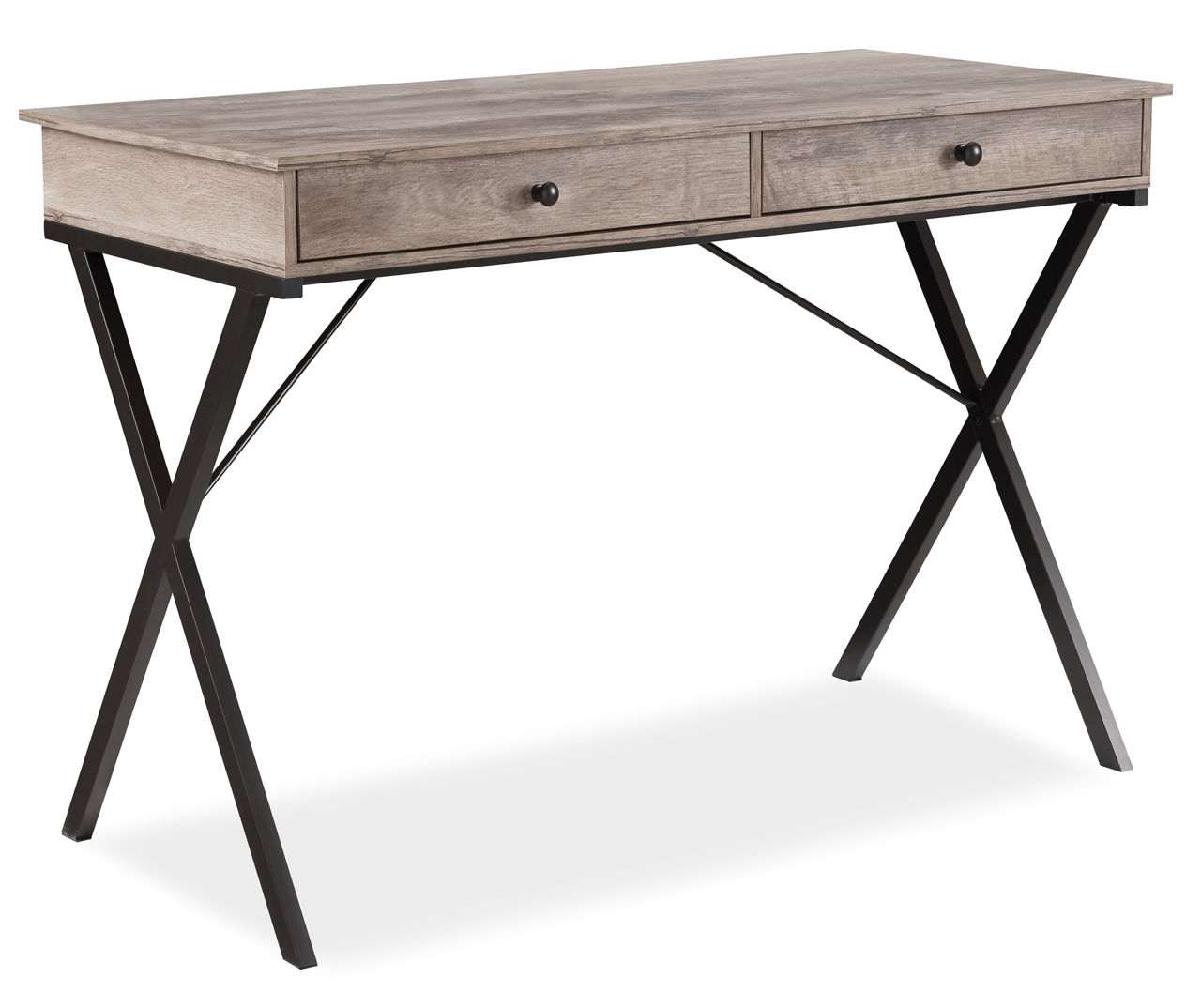 allen + roth 44-in Brown Rustic Writing Desk in the Desks department at