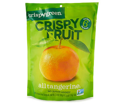 Crispy Fruit All Tangerine Snack Bags, 6-Pack