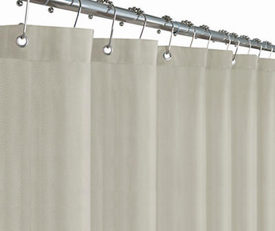Ivory Fabric Shower Liner