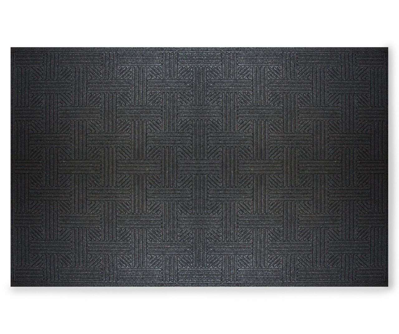 Mission Black Parquet Rubber Outdoor Doormats Big Lots