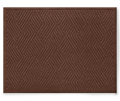 Walnut Vanguard Textured Pattern Doormat, (3' x 4')