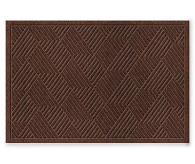 Walnut Vanguard Textured Pattern Doormat, (2' x 3')