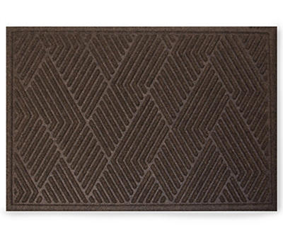 Walnut Vanguard Textured Pattern Doormat, (18" x 24")