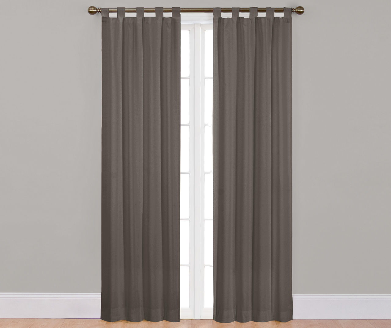 Colorado Gray Curtain Panel Pair, (84")